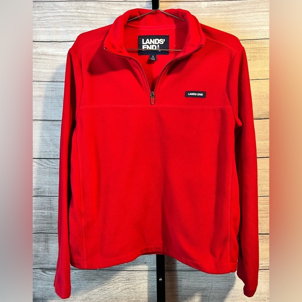 Lands End Quarter Zip Fleece